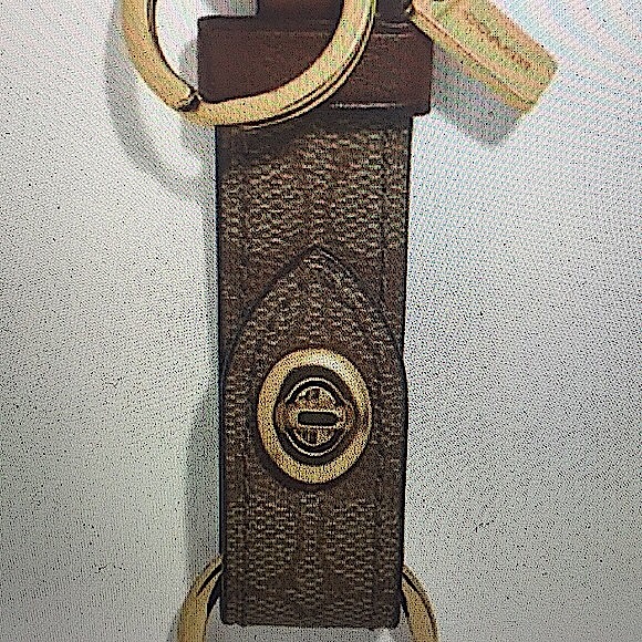 (UNISEX) COACH - TRIGGER SNAP BAG CHARM/KEYCHAIN IN CANVAS - Picture 8 of 13